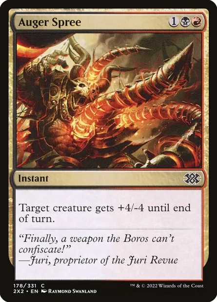 Auger Spree, Magic card 2X2 178 — Double Masters 2022 set