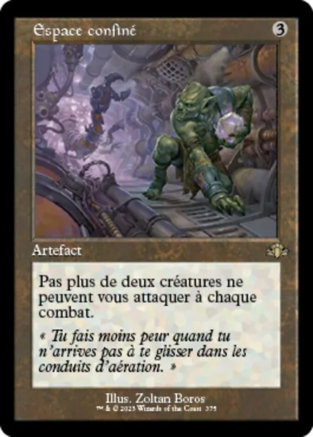 Espace confiné, carte Magic DMR 375 — extension Dominaria Remastered