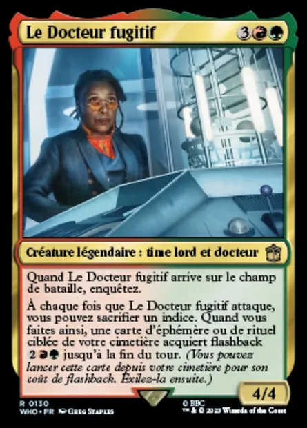 Le Docteur fugitif, carte Magic WHO 130 — extension Doctor Who