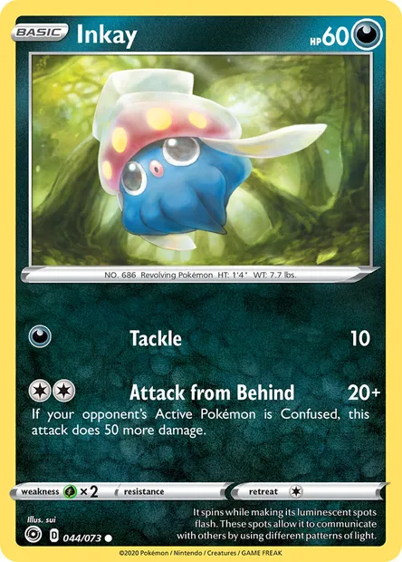 Inkay, Pokémon card CPA 44 — Champion's Path set