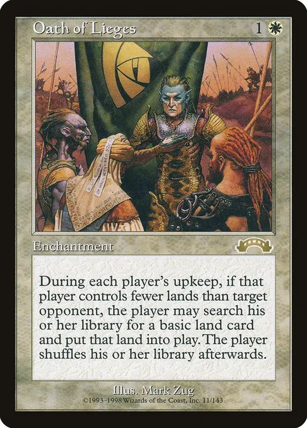 Oath of Lieges, Magic card EXO 11 — Exodus set