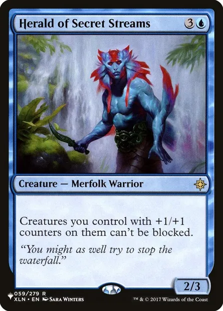 Héraut des ruisseaux secrets, carte Magic PLST XLN-59 — extension The List