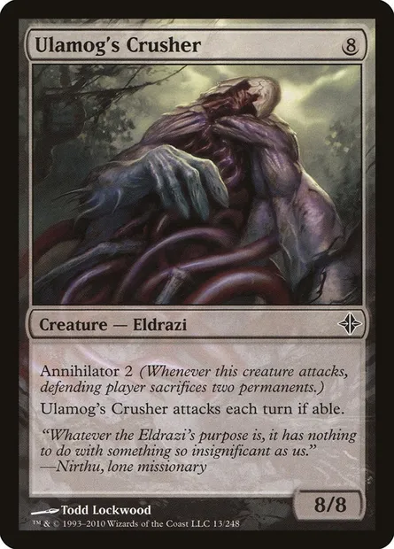 Ulamog's Crusher, Magic card ROE 13 — Rise of the Eldrazi set