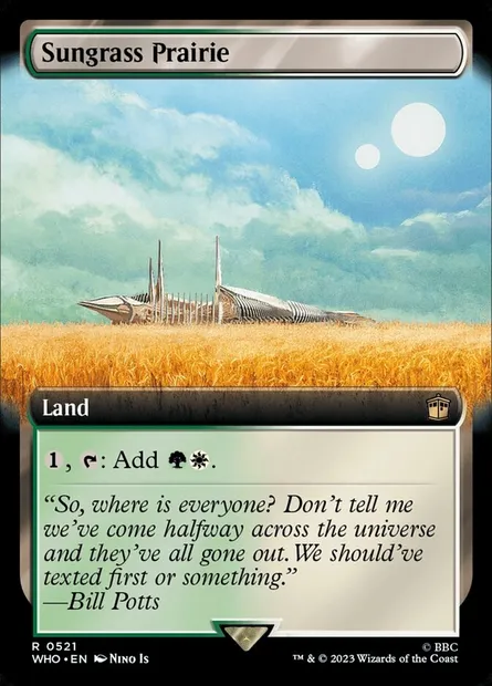 Prairie de Solherbe, carte Magic WHO 521 — extension Doctor Who