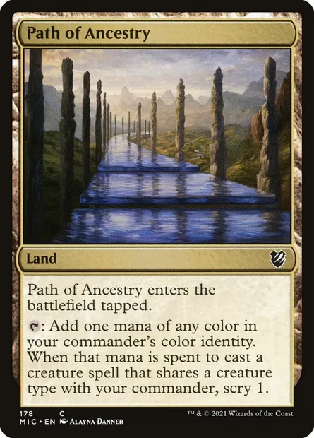 Path of Ancestry, Magic card MIC 178 — Midnight Hunt Commander set