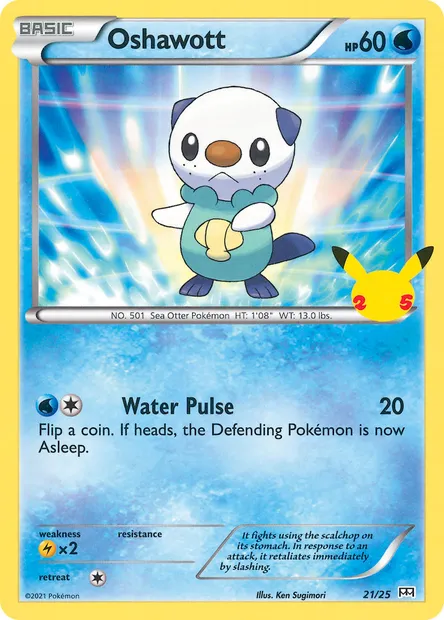 Moustillon, carte Pokémon MCD21 21 — extension Collection McDonald's 2021