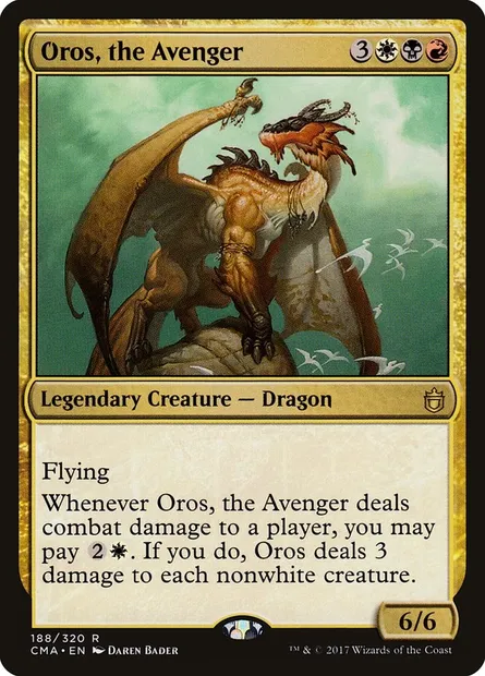 Oros, the Avenger, Magic card CMA 188 — Commander Anthology set