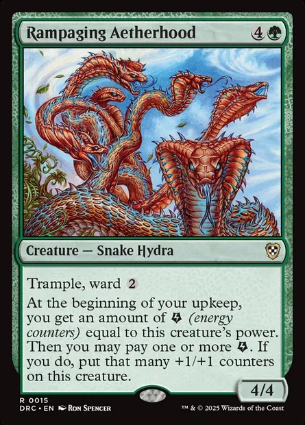 Rampaging Aetherhood, Magic card DRC 15 — Aetherdrift Commander set