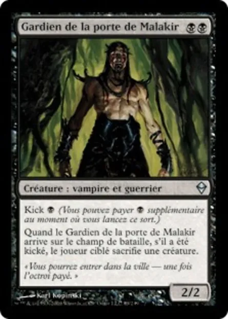 Gardien de la porte de Malakir, carte Magic ZEN 89 — extension Zendikar