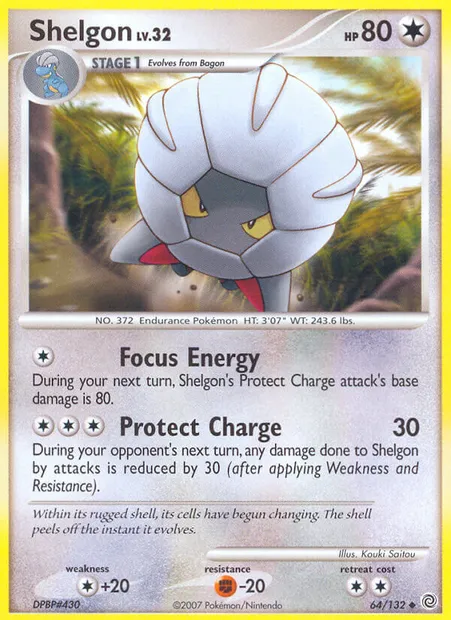 Shelgon, Pokémon card SW 64 — Secret Wonders set