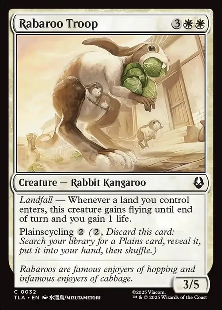 Rabaroo Troop, Magic card TLA 32 — Avatar: The Last Airbender set