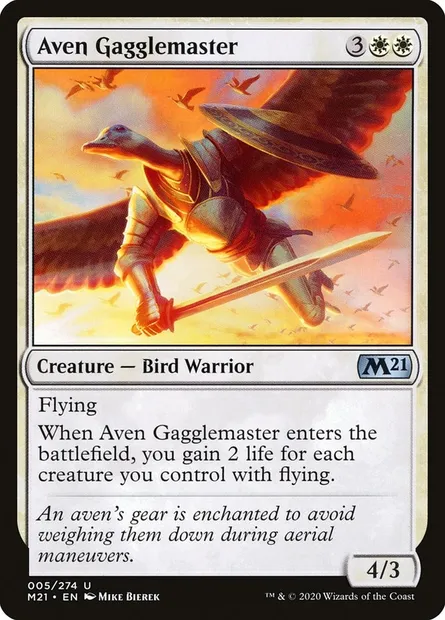 Aven Gagglemaster, Magic card M21 5 — Core Set 2021 set