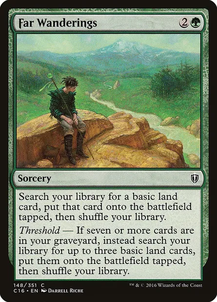Far Wanderings, Magic card C16 148 — Commander 2016 set