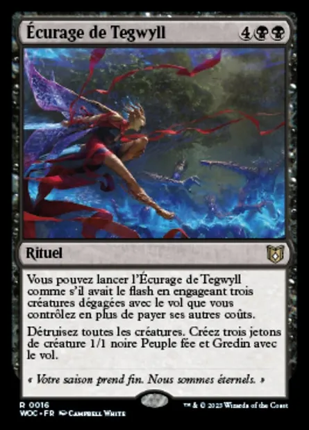 Écurage de Tegwyll, carte Magic WOC 16 — extension Wilds of Eldraine Commander