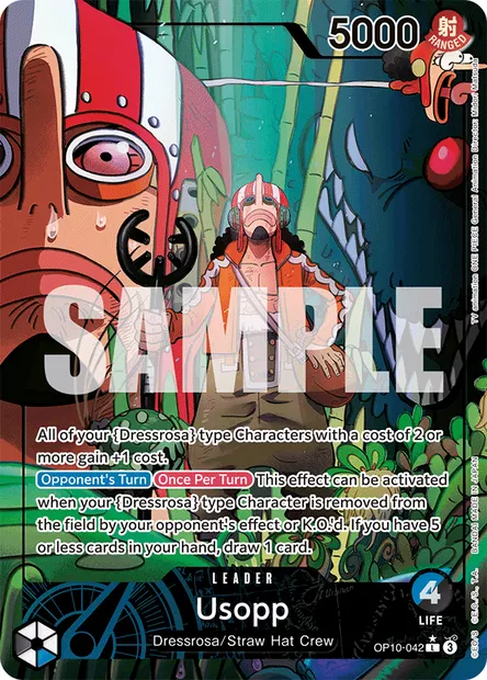 Usopp, One Piece card OP10-042 — ROYAL BLOOD set
