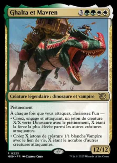 Ghalta et Mavren, carte Magic MOM 225 — extension L'invasion des machines