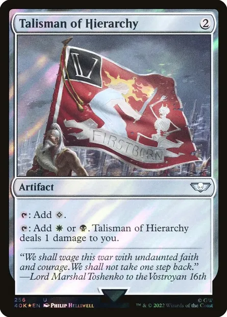Talisman of Hierarchy, Magic card 40K 256★ — Warhammer 40,000 Commander set