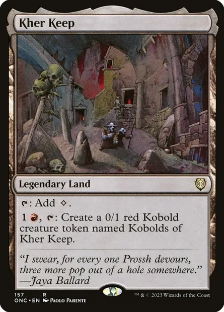 Kher Keep, Magic card ONC 157 — Phyrexia: All Will Be One Commander set