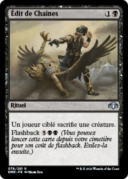Édit de Chaînes, carte Magic DMR 78 — extension Dominaria Remastered