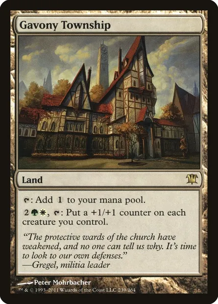 Gavony Township, Magic card ISD 239 — Innistrad set