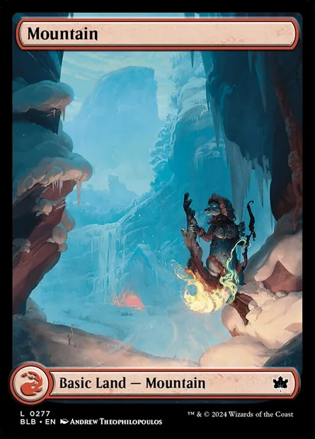 Montagne, carte Magic BLB 277 — extension Bloomburrow