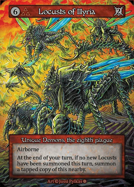 Locusts of Illyria, Sorcery card GOT 112 — Gothic set