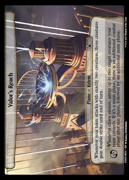 Valor's Reach, Magic card MOC 69 — March of the Machine Commander set