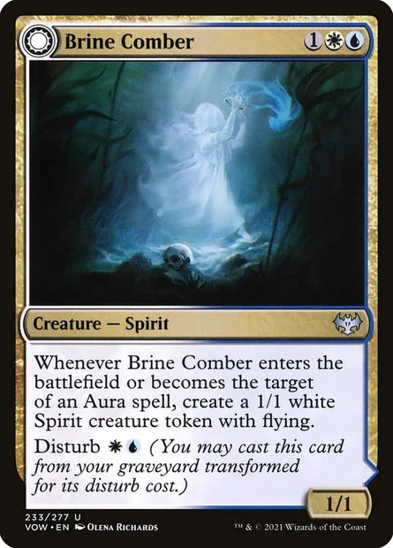 Brine Comber // Brinebound Gift, Magic card VOW 233 — Innistrad: Crimson Vow set