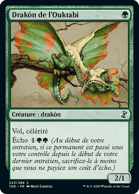 Drakôn de l'Ouktabi, carte Magic TSR 243 — extension Spirale Temporelle Remastered