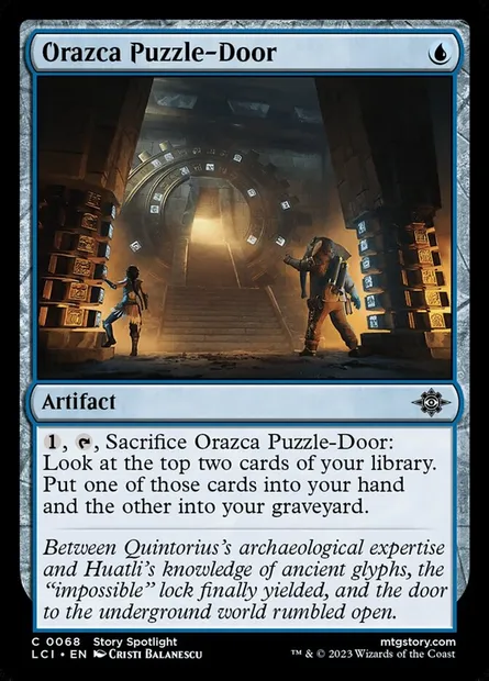 Orazca Puzzle-Door, Magic card LCI 68 — The Lost Caverns of Ixalan set