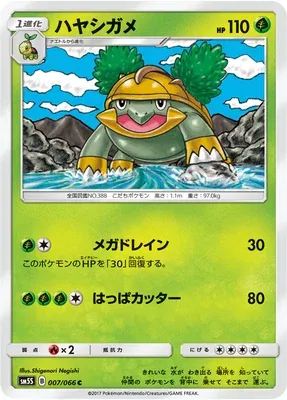 Grotle, Pokémon card SM5S 007 — Ultra Sun set