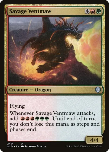 Savage Ventmaw, Magic card SCD 240 — Starter Commander Decks set