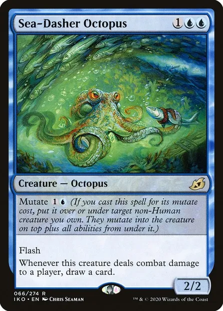 Sea-Dasher Octopus, Magic card IKO 66 — Ikoria: Lair of Behemoths set
