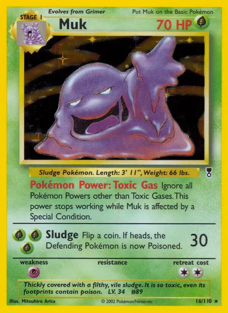 Muk, Pokémon card LC 16 — Legendary Collection set
