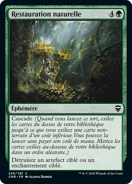 Restauration naturelle, carte Magic CMR 245 — extension Commander Legends