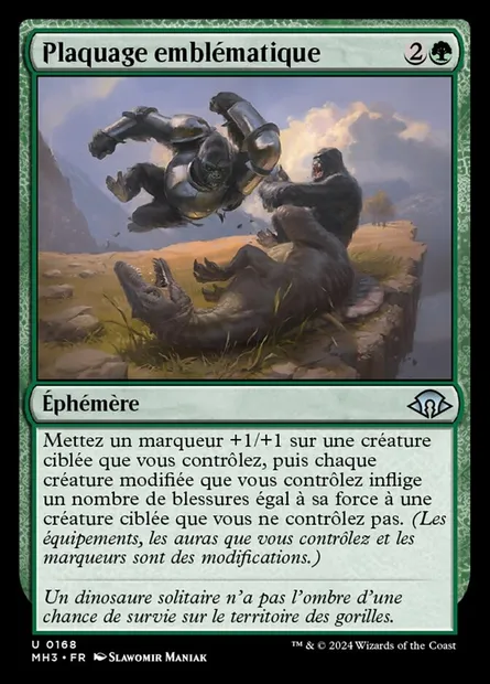 Plaquage emblématique, carte Magic MH3 168 — extension Modern Horizons 3