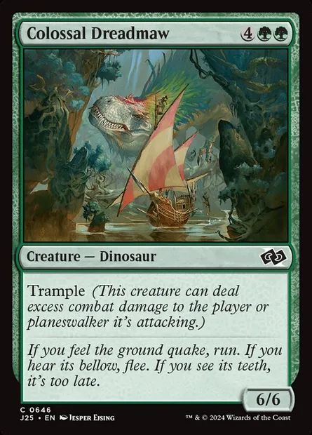 Colossal Dreadmaw, Magic card J25 646 — Foundations Jumpstart set