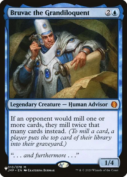 Bruvac le grandiloquent, carte Magic PLST JMP-10 — extension The List