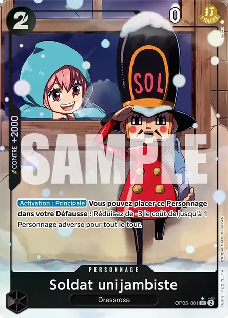 Soldat unijambiste, carte One Piece OP05-081 — extension AWAKENING OF THE NEW ERA