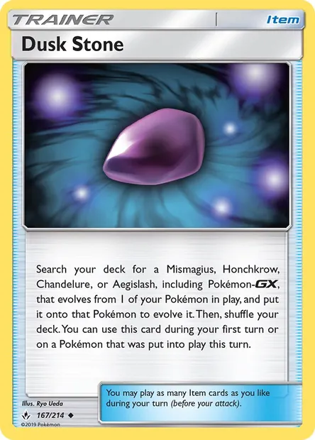 Dusk Stone, Pokémon card UNB 167 — Unbroken Bonds set