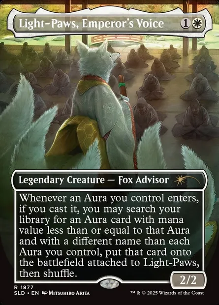 Light-Paws, Emperor's Voice, Magic card SLD 1877 — Secret Lair Drop set