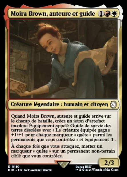 Moira Brown, auteure et guide, carte Magic PIP 110 — extension Fallout