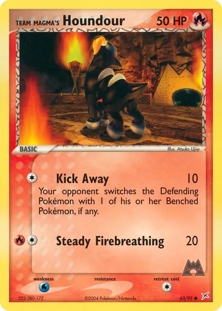 Team Magma's Houndour, Pokémon card MA 63 — Team Magma vs Team Aqua set