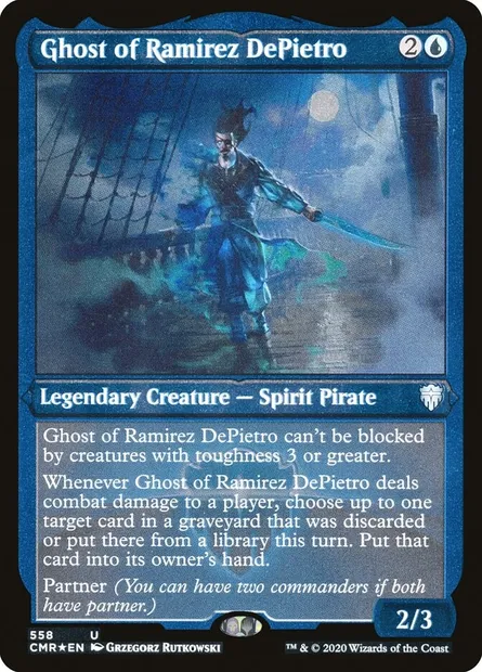 Ghost of Ramirez DePietro, Magic card CMR 558 — Commander Legends set