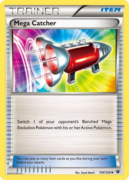 Mega Catcher, Pokémon card FCO 104 — Fates Collide set