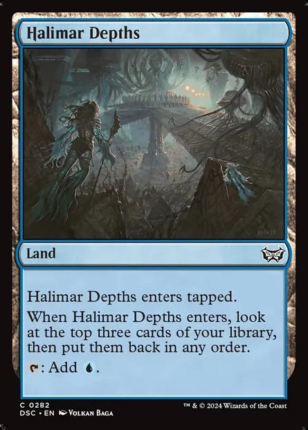 Halimar Depths, Magic card DSC 282 — Duskmourn: House of Horror Commander set