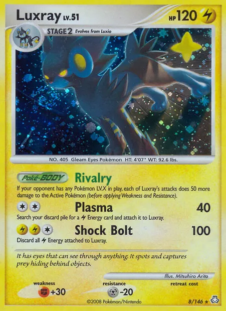 Luxray, Pokémon card LA 8 — Legends Awakened set