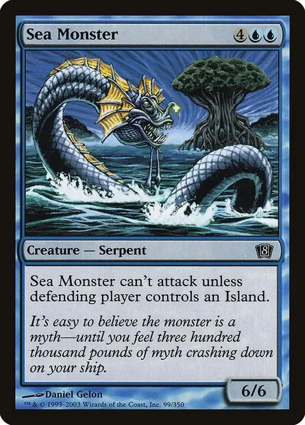 Sea Monster, Magic card 8ED 99★ — Eighth Edition set