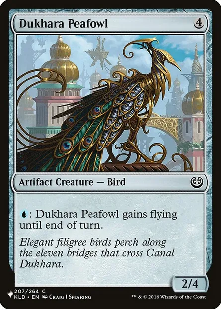 Dukhara Peafowl, Magic card PLST KLD-207 — The List set