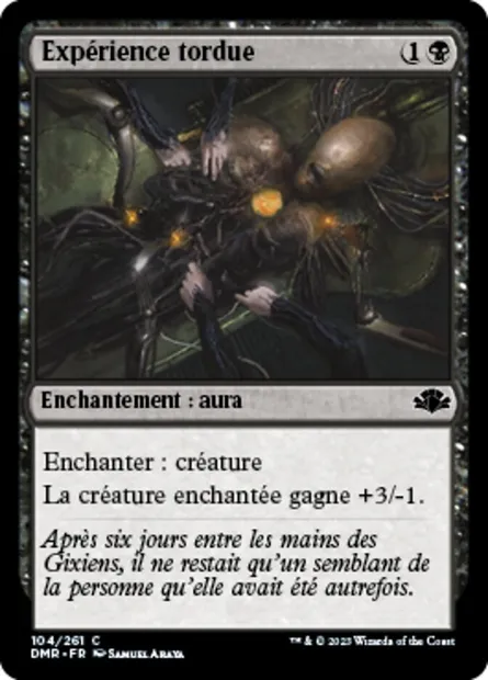 Expérience tordue, carte Magic DMR 104 — extension Dominaria Remastered
